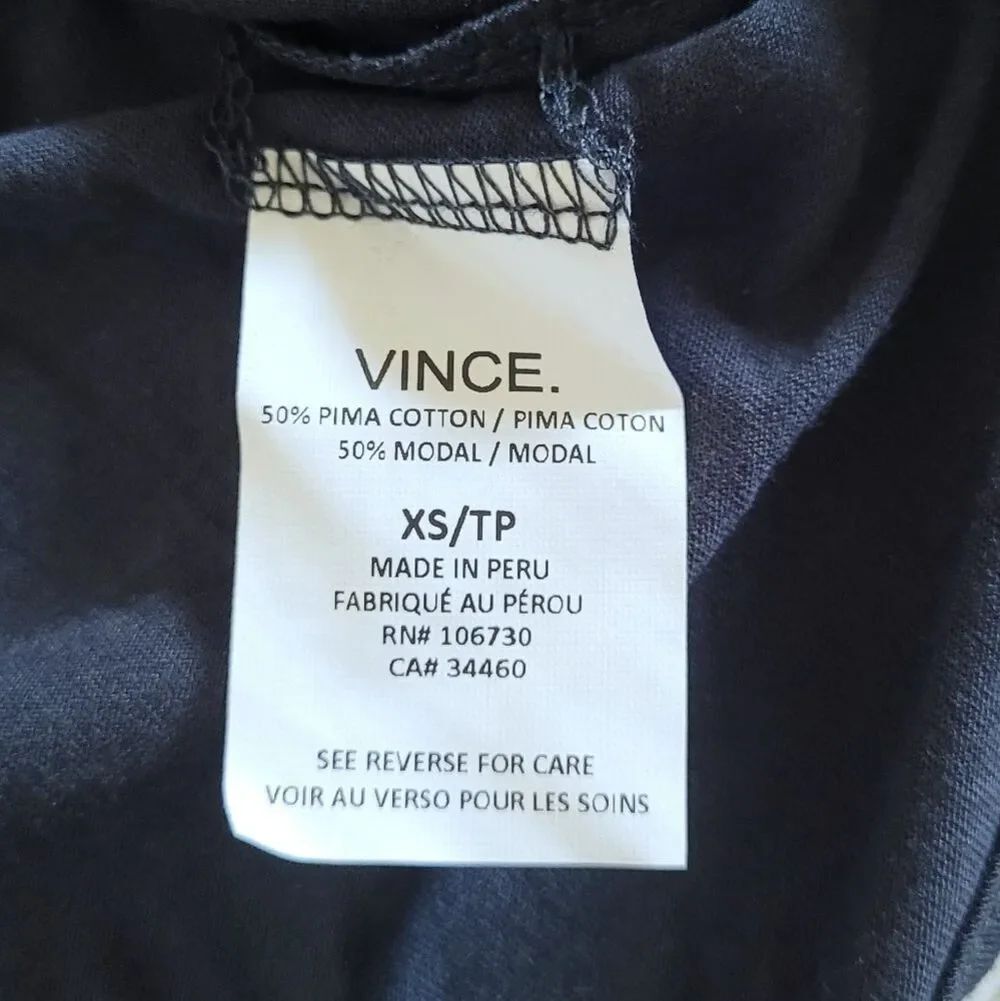Vince Not-So-Basic Dark Cobalt Blue💙 Tee👕 - NWT - Picture 8 of 12